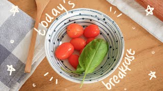 making cherry tomato toast and pearl earrings  silent vlog [upl. by Nattirb]