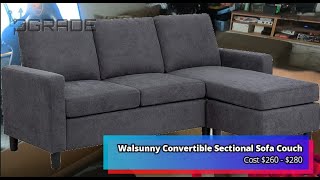 Walsunny Convertible Sectional Sofa Couch [upl. by Loreen]