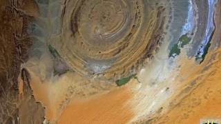 Eye Of The Sahara  The Richat Structure [upl. by Drofnas41]