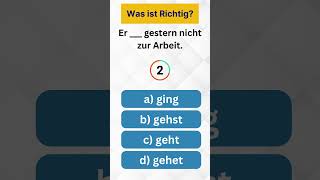 Was ist richtig German Verb Practice A1 german languagelearning verb quiz lernendeutschwithme [upl. by Ynez]