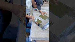 5mm mirror glass cutting 👍👍shortvideo glasscutting glasswork [upl. by Anikes690]