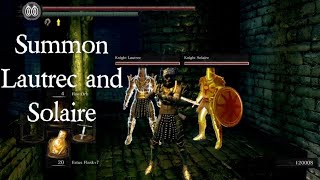 Summon Both Lautrec and Solaire to beat the Gaping Dragon  The Depths DARK SOULS REMASTERED [upl. by Nivrac]