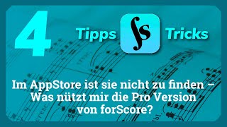 4 Was nützt mir die Pro Version von forScore und wie kann ich sie bekommen [upl. by Arimihc72]