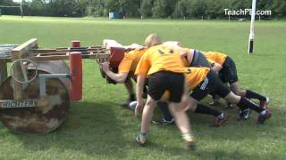 Rugby Drills  Full Scrum [upl. by Hemetaf]