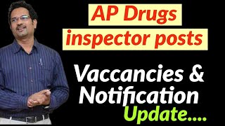 AP Drug inspector notification Update  Vacancy details  Request letter by Director general [upl. by Iew]