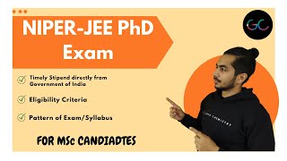 NIPERJEE PhD Exam For MSc Candidates I Fellowship from Government of India GoI I [upl. by Nilloc]