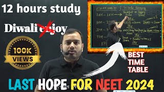 Best time table to clear backlog for neet 2024 by alakh sir  Golden time  Physics wallah [upl. by Ahsini]