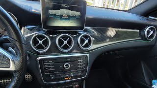 MercedesBenz CLA250 Dash Trim Removal amp Vinyl Wrap [upl. by Gnilrits]