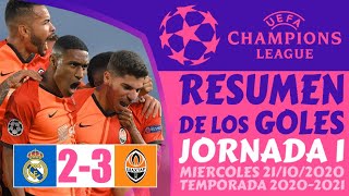 Resumen REAL MADRID vs SHAKHTAR DONETSK 23 Hoy GOLES 🏆 UEFA CHAMPIONS LEAGUE 202021 ⚽️🔥 [upl. by Koeninger]