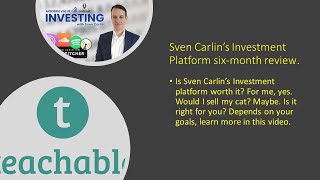 Is Sven Carlins research Platform worth the cost [upl. by Kwan]