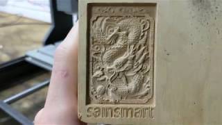 How to do Your First Engraving with the Sainsmart Genmitsu 3018 pro CNC and all Other Sainsmart CNCs [upl. by Longerich]