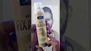 How to use fixative spray for pencil drawing shorts youtubeshorts trending drawing [upl. by Polak]