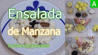 Ensalada de Manzana Mexicana Postres para Navidad Recetas de Cenas Navideñas Faciles y economicas [upl. by Gilberto]