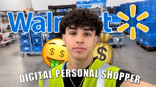 WORKING AT WALMART AS A PERSONAL SHOPPER PROS AND CONS  5 HOUR SHIFT EXPERIENCE [upl. by Nodyarb]