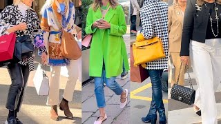 SPRING 2024 FASHION TRENDS 🌸MILAN STREET STYLE 🇮🇹 SPRING COLORS vanityfair [upl. by Takara]