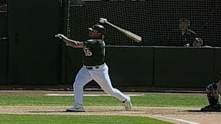 NYYOAK Giambi hits a walkoff tworun homer [upl. by Erdne214]