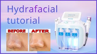 Hydrafacial Tutorial  How To Use Hydrafacial  Skin Care Treatment Step by Step [upl. by Ludie831]