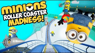 Despicable Me Minions Madness Roller Coaster POV Ride Experience [upl. by Aimat]