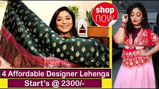 💕Huge Affordable Designer Lehenga Haul💕Online Lehenga Start’s 2300💕Josh India Lehenga Review [upl. by Aneer]