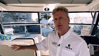 Tour the 2018 Aquila 36 Power Catamaran [upl. by Ettennek143]