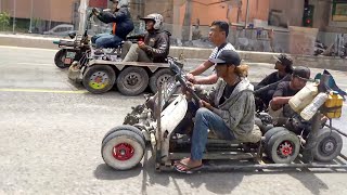 Riding Cheapest Handmade Scooters of Indonesia [upl. by Nordin]