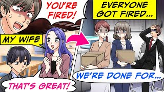 My Wife Fired All the Employees When I Told Her I Got Fired by the New CEO…RomCom Manga Dub [upl. by Onurb]