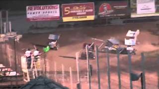 410 Outlaw Sprint Car Crash at River Cities Speedway [upl. by Nyliahs202]