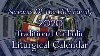 Servants Of The Holy Family 2020 Liturgical Calendar [upl. by Ardnalahs]