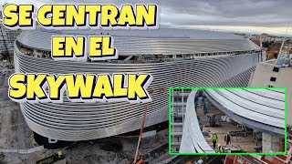 TAREAS FINALES en la CUBIERTA 🏟️ VISTA de PÁJARO del ESTADIO ⚠️ Obras Santiago Bernabéu 🚧 [upl. by Eulalie316]