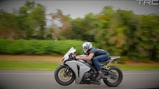 Insane quotsleeperquot Honda CBR1000 pulls on 900HP Nissan [upl. by Nnylsoj]