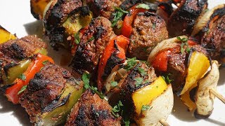 How to make beef kabobs Easy Beef Kabobs Recipe [upl. by Ecinaej425]