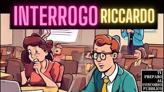 TI PREPARO AL CONCORSO PUBBLICO METTO RICCARDO SOTTO ESAME E PRESSIONE [upl. by Aoht]