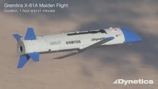 Gremlins X61A Maiden Test Flight [upl. by Lever]