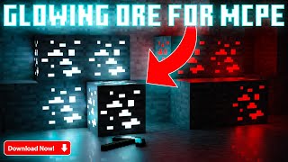 NEW GLOWING ORES TEXTURE PACK 🤩 MCPE 12071 MINECRAFT PE 100 WORKING  MCPE GLOWING ORES PACK [upl. by Einnij]