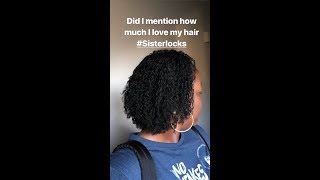 Sisterlocks 2 Month Update Wash amp Retightening With No BraidingBanding [upl. by Taryne167]