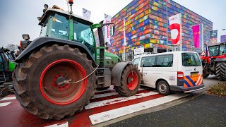 Boerenprotest Mediapark in Hilversum 🚜🚜🚜 [upl. by Corri]