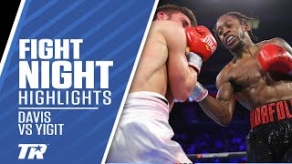 Keyshawn Davis Brutalizes Yigit Gets Highlight Reel KO  FIGHT HIGHLIGHTS [upl. by Kurtzig538]