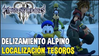 Kingdom Hearts 3  TESOROS Deslizamiento alpino Orichalcum [upl. by Inat]