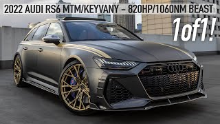 1of1 2022 AUDI RS6 MTM  KEYVANY 820HP1060NM  STUNNING BEAST IN GREAT SPEC  Details Sounds etc [upl. by Okemak]