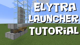 Simple Elytra Launcher  Minecraft Tutorial Build  Java Edition [upl. by Siocnarf]