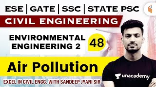 900 AM  ENVIRONMENTAL ENGG 2  Air Pollution  Civil Engg by Sandeep Jyani Sir [upl. by Keriann]