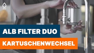 Alb Filter  Duo Trinkwasserfilter Wasserhahnfilter Kartuschenwechsel [upl. by Crespi]