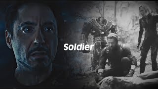 Marvel MCU  Soldier keep on marching on Infinity War [upl. by Adlaremse]