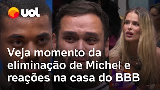 Eliminado do BBB 24 Michel saiu da casa com 7033 dos votos vídeo mostra reação de Yasmin Brunet [upl. by Kcirdnekal]