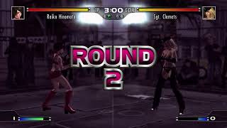 Rumble Roses XX street fight Reiko Hinomoto vs Sgt Clemets [upl. by Dorella]