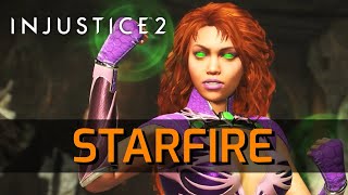 Injustice 2  STARFIRE GAMEPLAY TRAILER [upl. by Adnawyek74]