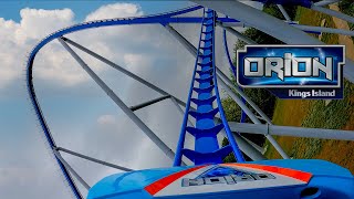 Riding Orion 300 Foot quotGigaquot Roller Coaster at Kings Island in Ohio 4K Multi Angle POV [upl. by Leachim]