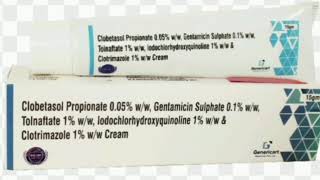 Clobetasol Propionate Gentamicin SulphateTolnaftate lodochlorhydroxyquinoline Clotrimazole Cream [upl. by Dilisio197]