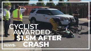 Portland ebicyclist awarded over 15M after TriMet collision [upl. by Ecirtel]