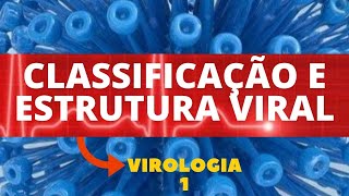 CLASSIFICAÇÃO E ESTRUTURA VIRAL  VIROLOGIA  AULA 1 [upl. by Ciel]